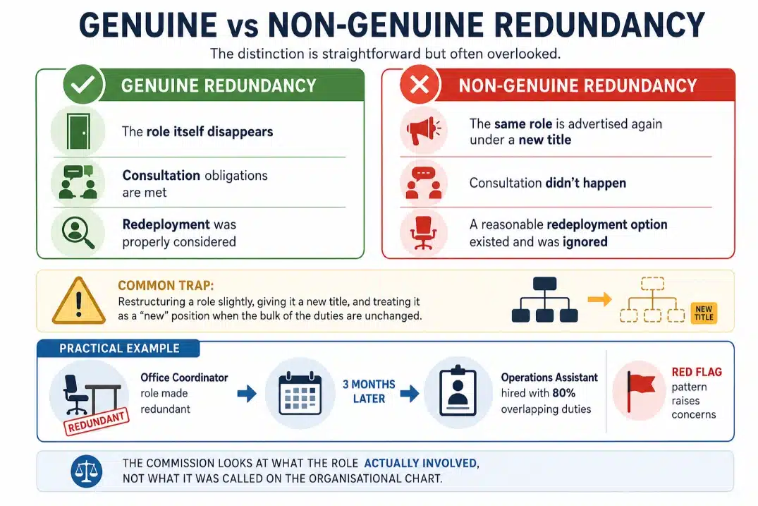 genuine vs non genuine redundancy graphic