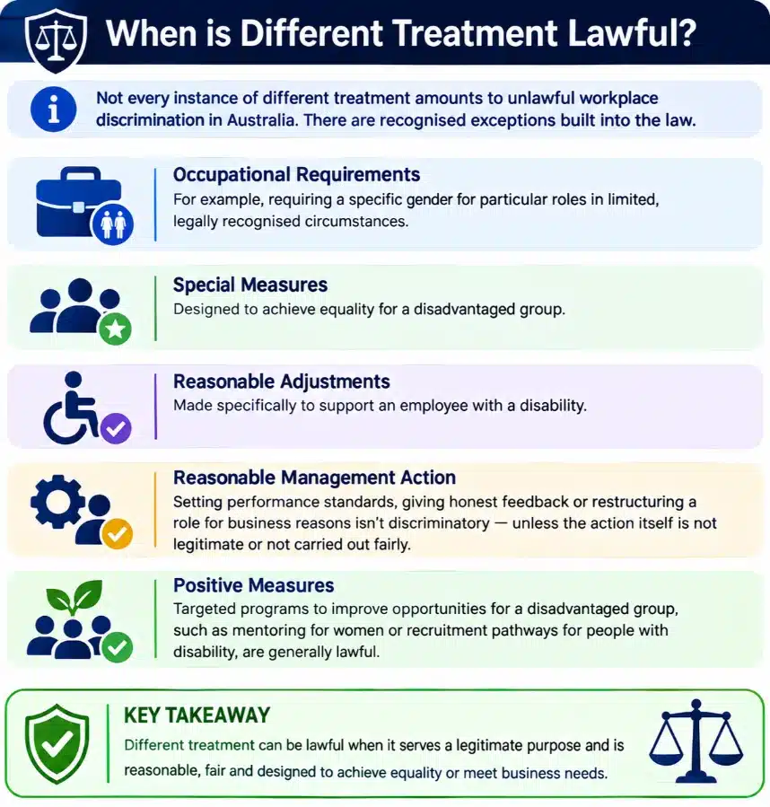 when different treatment is lawful guide graphic